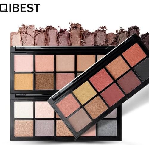 Makeup Qibest 10 Color Yan Ying Pan Pearlescent Matte Eyeshadow Hot Earth Cai Zhuang Pan