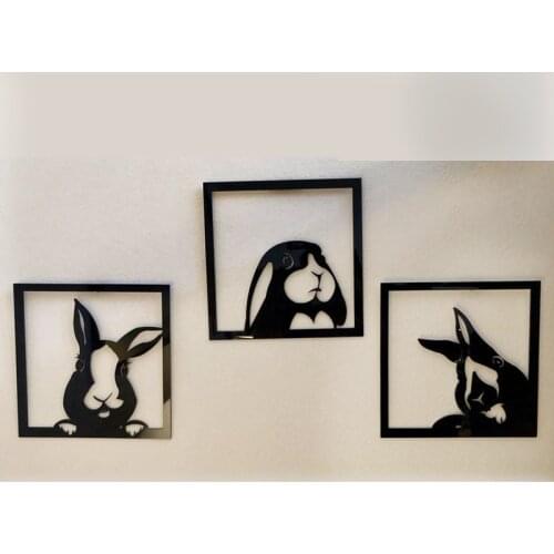 3/PCSmetal cutting dies cut die Easter bunny mold New decoration Scrapbook paper craft knife mould blade punch stencils dies