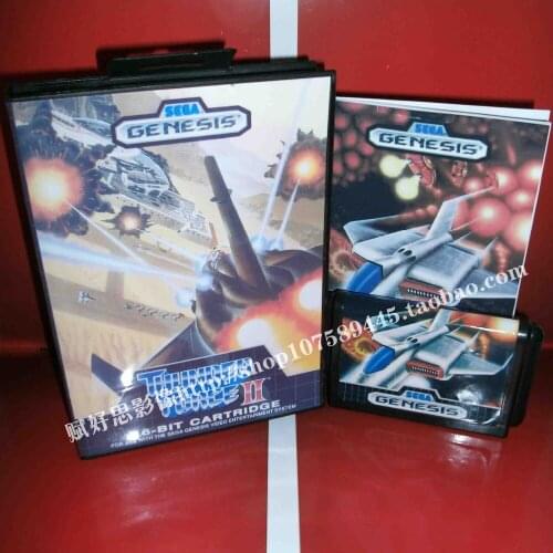New Arrival Sega MD game - Thunder force II 2 with Box and Manual for 16 bit Sega MD game Cartridge Megadrive Genesis system