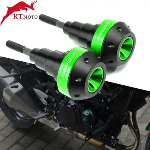 Motorcycle CNC Frame Sliders Crash Pad Falling Protector Guard For kawasaki Z900 Z 900 2017-2020 engine protection Sliders cover