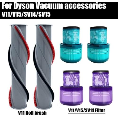 For Dyson V15 vacuum cleaner Accessories Washable HEPA Filter SV14 SV15 SV22 V11 Direct drive Roll brush replacement spare parts
