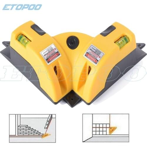 Vertical Pro Vertical Horizontal nivel laser level Line Projection Square Right Angle 90 degree square Laser Level measure tool