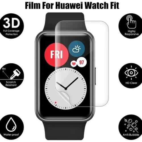6pcs Soft TPU HD Clear Protective Film For Huawei Smart Watch FIT Full Screen Protector Cover For Huawei Watch Fit Honor ES Film