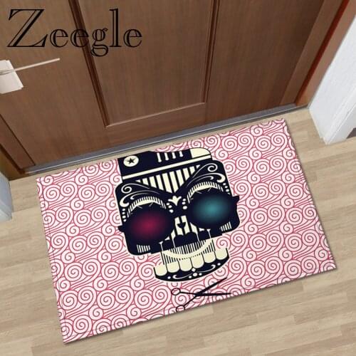 Zeegle Funny Printed Doormat Home Decoration Non-slip Floor Carpet Outdoor Front Door Mats Soft Indoor Door Rug