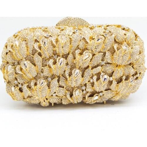 19x11CM Metal Diamonds Women Horizontal Flap Solid Color GeLadytone Bag Dinner Bag Rhinestones Clutch Bag Chain Bag a6605