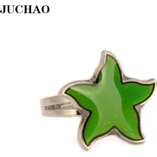 Mood Ring Starfish Pentacle Five-pointed Star Rings for Women