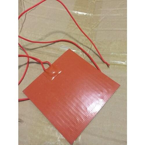 100 x 200mm 100W 220V Wholesale High quality flexible Silicone Heater mat Heating Element 3D printed heated bed electric heater