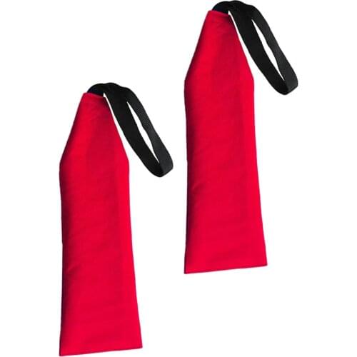 2Pcs Safety Travel Flag, Safety Flag With Webbing For Kayak Canoes And SUP Tow Flag Long Load Flag Red