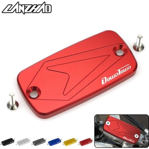 Motorcycle CNC Aluminum Front Brake Reservoir Fluid Tank Cover Oil Cup Cap Protector for KYMCO DOWNTOWN 300i 350i 2016 2017 2018