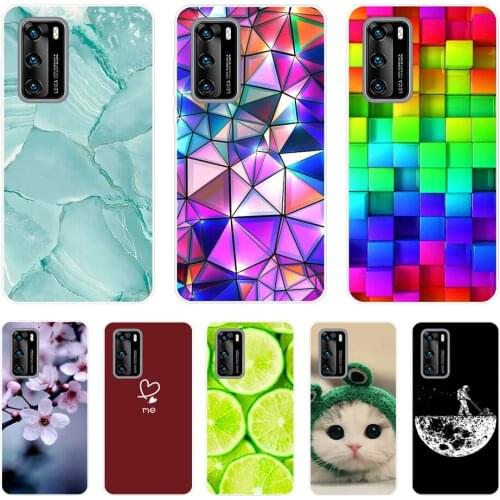 For Huawei P40 Case Soft Silicon TPU Phone Back On Huawei P40 Pro P40Pro P 40 Cover Bumper Fundas for Huawei p40 lite