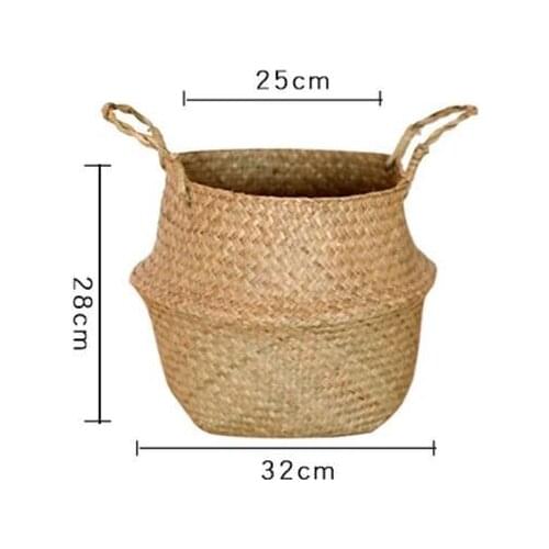 28mm Artificial Plants Flowerpot Straw Palm Tree Flowerpot Interior Decoration Hotel Office Living Room Home Decoration