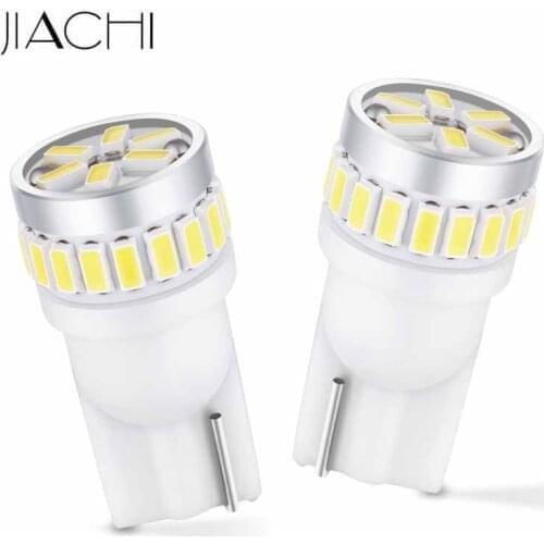 JIACHI 100x Car LED Interior Light T10 Accessories Wholesale 12V 240LM W5W 194 501 Auto Dome Reading Lamps White Yellow Red Blue