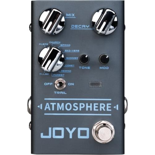 JOYO R-14 Reverb Pedal Multi-effects Pedal Guitar Multi Effect for Electric Guitar Bass PLATE CHURCH SPRING COMET REWIND FOREST