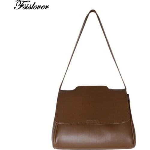 2020 Korea Fashion womens bag large capacity shoulder bags high quality PU leather shoulder bags ladies wild bags sac a main