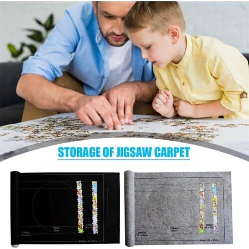 Puzzles Pad Jigsaw Roll Felt Mat Playmat Puzzles Blanket For Up To 1500 Pcs Puzzle Accessories New Portable Travel Storage Bag