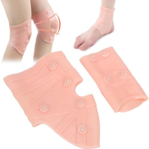 Magnetic Therapy Ankle Brace Knee Support Pad Protector Pain Relief Anti-Slip Foot Strap Sleeves Belt Elastic Bandage Sports Gym