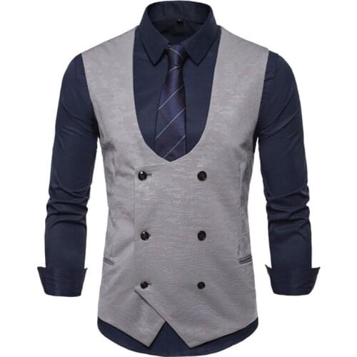 2021Men Suit Vest Tie Set Red Silk Pattern Wedding Party Banquet Business Formal Man Waistcoat Necktie Cufflinks Hanky