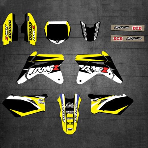 6 styles motorcycle Free Custom Numbers names Graphics Stickers Decals For Suzuki RMZ450 RM-Z 450 2007 For Suzuki 450 RMZ 2007