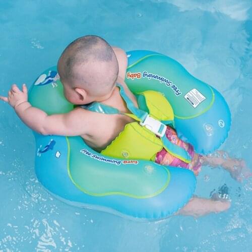 New Baby Swimming Ring Seat Float With Inflator Children Inflatable Circle Infant Armpit Bathing Buoy Kids Pool Accessories