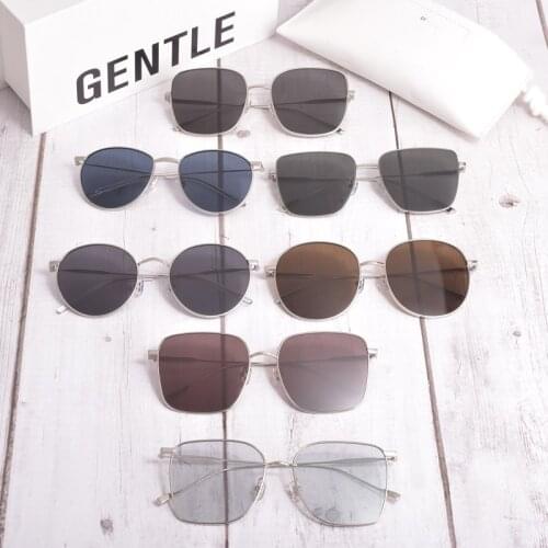 GM V Brand GENTLE Metal frame Sun glasses Doublebread waterdrop Baguette Diane REME Bella sunglasses Polarization UV400