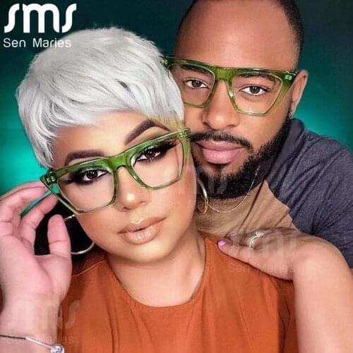 Cat Eye Optical Glasses Women Men Anti Blue Light Blocking Glasses Frame Prescription Spectacle Frames TR Computer Shades Unisex