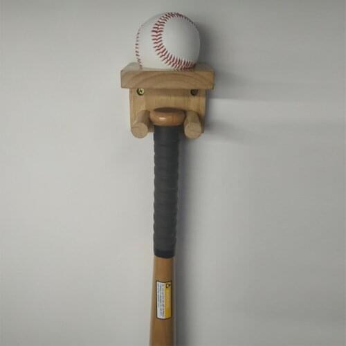 Baseball bat display stand Baseball stand Solid wood bat stand Multifunctional sports goods stand