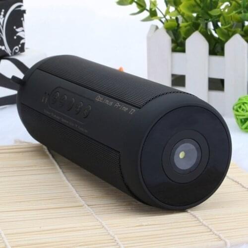T2 Bluetooth Bass Speaker Portable Waterproof Outdoor Wireless Mini Column Box Loudspeaker Support TF Card FM Stereo Hi-Fi Boxes