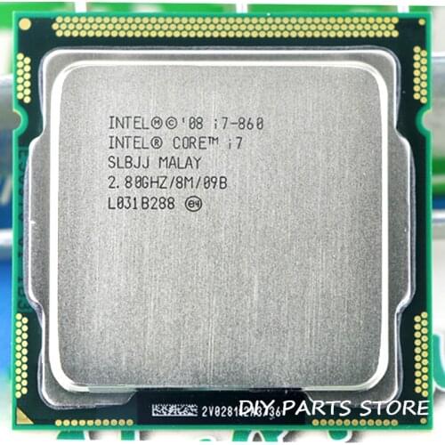 Intel Core I7 860 I7-860 I7 Processor 2.9GHz/ 8MB Socket LGA 1156 CPUSupported memory: DDR3-1066, DDR3-1333