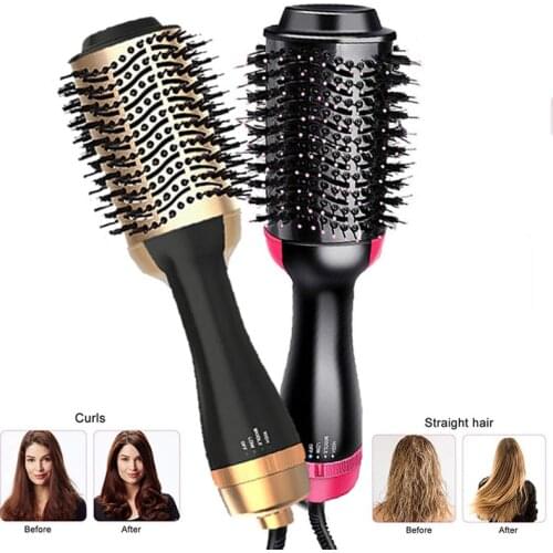 Hair Brush One Step Hair Dryer and Volumizer Dryer Brush Heating Brush Blow Dryer Brush Hair Straightener Curling Iron Hairdryer