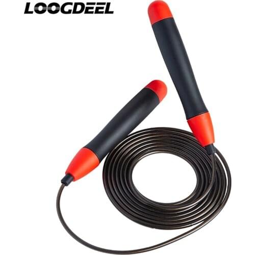 Loogdeel Self-locking Skipping Rope Professional Fitness Sports Racing Steel Wire Weight Adjustable Jumping Rope Exercise