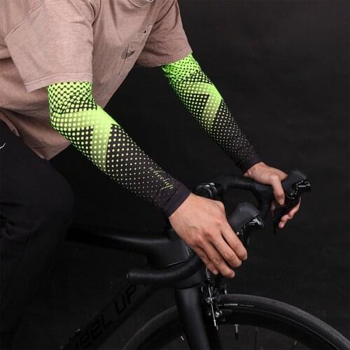 Sports Arm Sleeves Trendy UV Sun Protection Cooling Athletic Sleeves Cycling Running Golfing Breathable Bicycle Running Racing