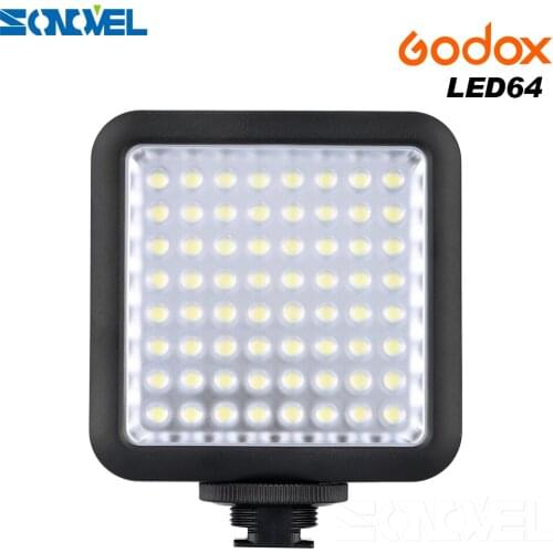Camera Led Lights Godox LED64 Video LED Lamp Panel Macrophotography for Canon Nikon Sony Camcorder Camera