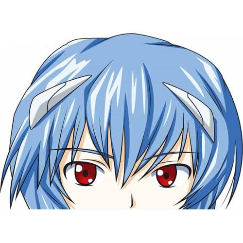 Car Styling Vinyl Stickers for Anime Girl Rei Ayanami Graphics Motor Bikes Electric Computer Case Decal