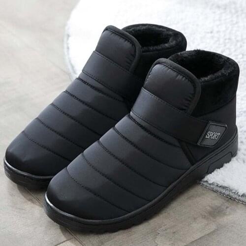 Womens Shoes Keep Warm Waterproof Boots Woman New Arrival Shoes For Women Hook & Loop Boots For Womens Plus Size Botas Mujer