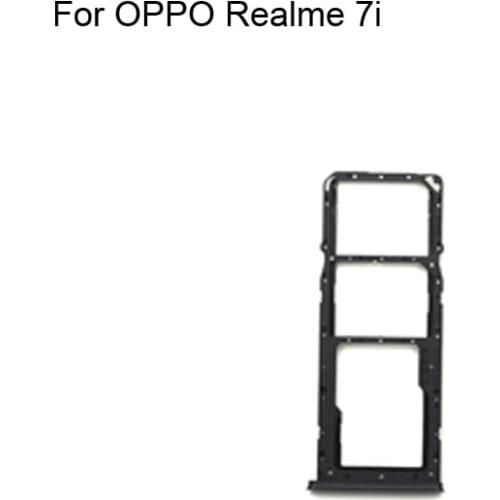 1PC For OPPO Realme 7i Tested Good Sim Card Holder Tray Card Slot For OPPO Realme 7 i Sim Card Holder