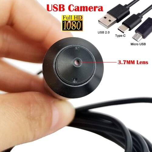 1080P HD Mini Usb Camera 2MP 1.0MP CMOS Bullet OTG Micro USB Web Camera Android Linux PC USB2.0 Security Camera With bracket