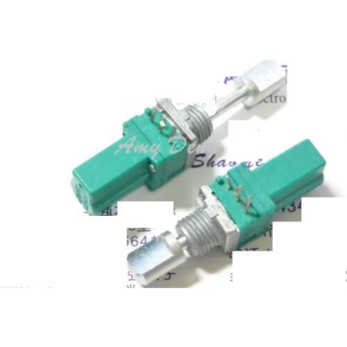 20pcs/lot Japans RK097 type push and pull shaft rotary encoder switch 15 posioning pulse axis 23MM