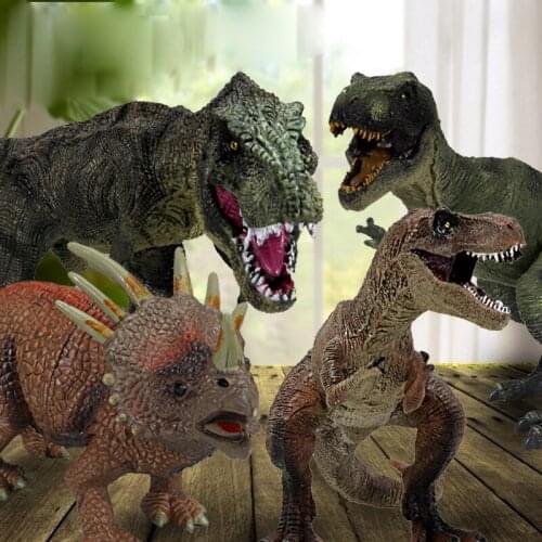 Large dinosaur toy set for children boy Tyrannosaurus rex simulation animal model triceratops plastic egg spiny pterodactyl