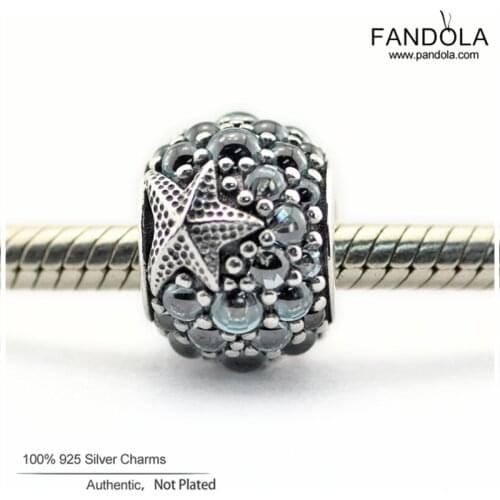 CKK 925 Sterling Silver Oceanic Starfish Charm Beads for Jewelry Making Fit Original Charms Bracelet Women Accessories Bijoux