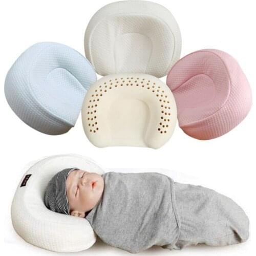 Baby Natural Latex Shaped Pillow Multi-function Bed Positioning Pillow Baby Sleeping Pillow Anti-heading Pillow for 0-12 Months