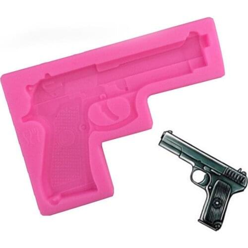 DIY Pistol Gun Shape Epoxy Resin Silicone Mold Resin Mold Plaything Handmade Crystal Soap Mold