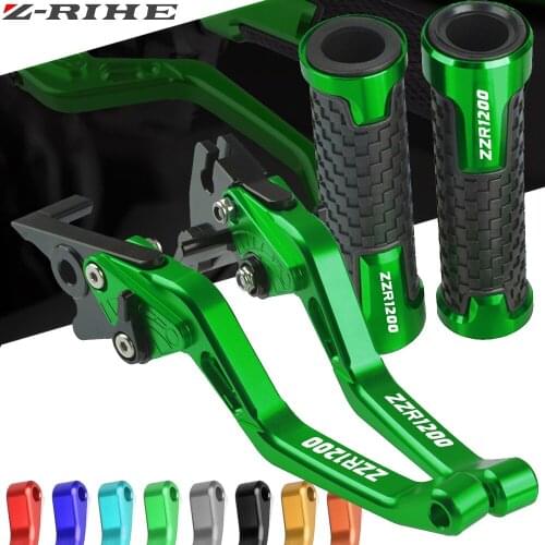 For Kawasaki ZZR1200 ZZR 1200 2002 2003 2004-2005 Motorcycle CNC aluminum Brake Clutch Lever+22MM Handle Grips Handlebar
