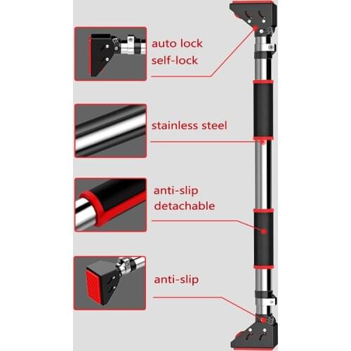 Door horizontal bars steel 200kg adjustable home gym workout, indoor horizontal bar for home