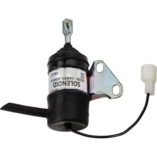 Fuel Stop Shut Off Solenoid Valve 16851-60014, 052600-4531 for Kubota Mower G1700, G1800, G1800S