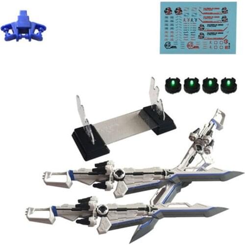 GUNDAM MG1/100 Gundam Astray Red and Blue Confused Model Kings Sword Fire Cannon Weapon Water Sticker LED Knife Holder