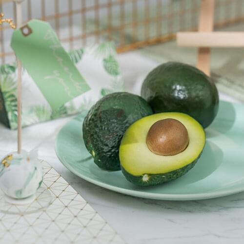 Simulation fruit model avocado photography props creative model room fake food fruit shop window decoration ornaments