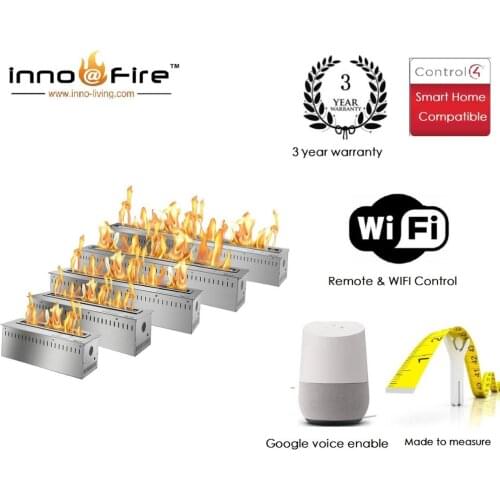 Inno living fire 36 inch remote control fire place wifi bio ethanol