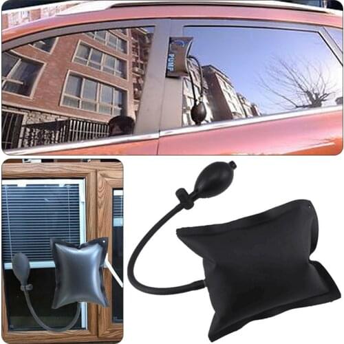 Black Car Window Door Pump Wedge Airbag Inflatable Open Entry Hand Repair Tool