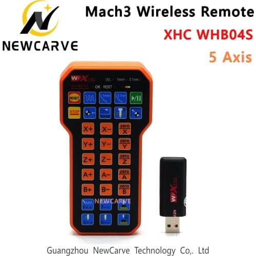 CNC Controller 5axis Mach3 Wireless Remote Handle XHC WHB04S Electronic Mpg Handwheel For Engraving Machine NEWCARVE