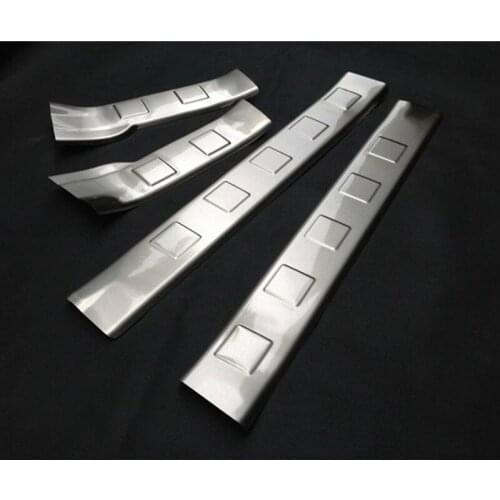 LB Stainless Steel Inner Door Sill Interior Slip Plate T31 4 pcs for Nissan X Trail-X trail 2008 2009 2010 2011 2012 2013